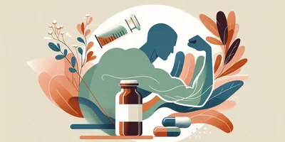 Illustration of muscle gain